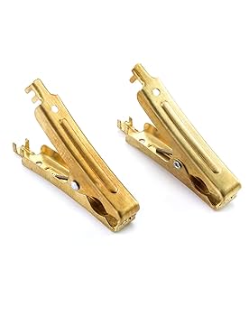 QWORK® 4 Pack 100A Jup Lead Claps, Heavy Duty Pure Copper Crocodile