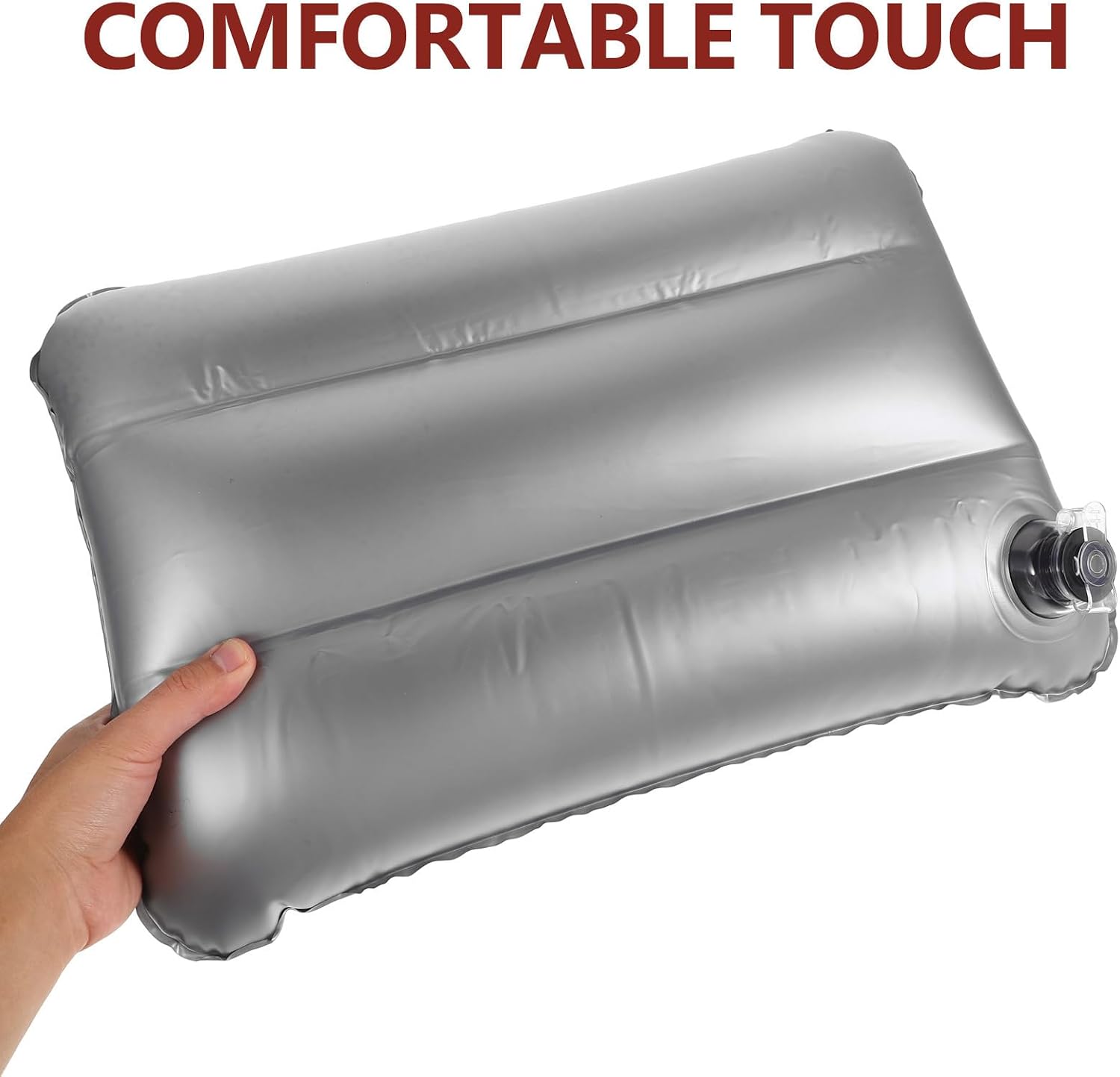 Angoily Inflatable Cooling Pillow Water Fillable Lightweight PVC Camping Pillow for Summer Outdoor Use the Go or Office for Travel and Rest