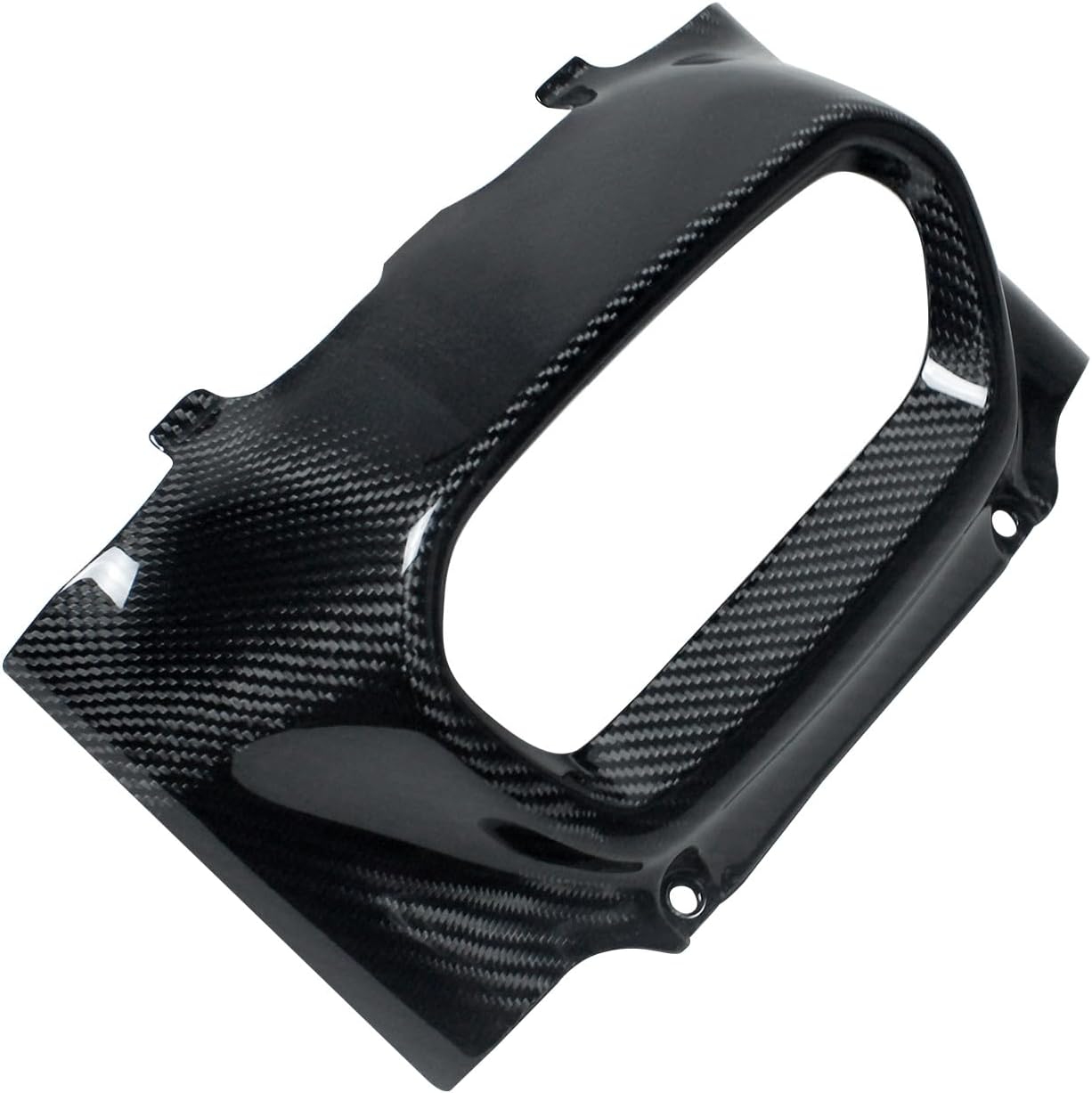 POWER JAMES 100% Black Carbon Fiber Outer Headlight Fairing, Bodywork, Comaptible with 2018-26 Fat Bob FXFB, FXFB/S 114