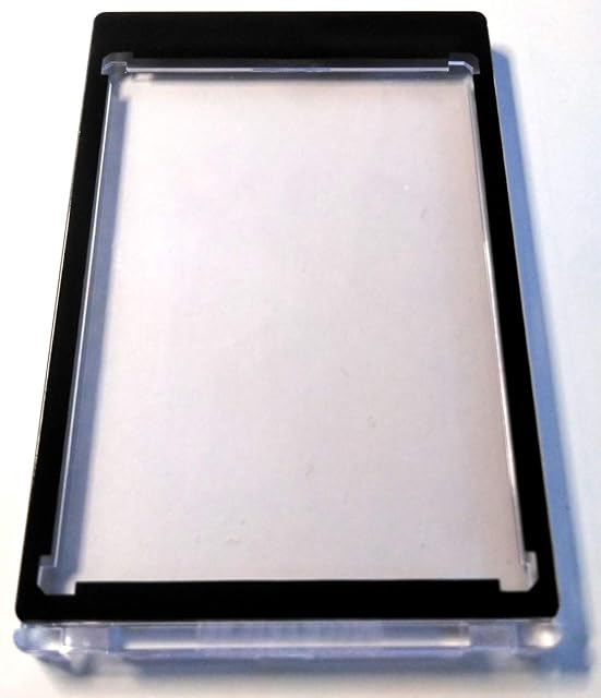 docsmagic.de 10 x Magnetic Card Holder Black Border 35 PT UV Safe- Tarjetero con imán