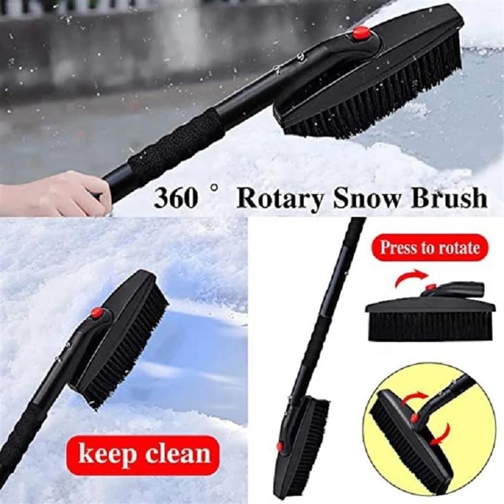 Rascador de hielo para coche Kit De Pala De Nieve 3-en-1 Con Rascador De Hielo Pala Plegable Para Quitar La Nieve Para Coche Camping Nieve Al Aire Libre Herramientas Retráctiles Rascadores de hielo pa