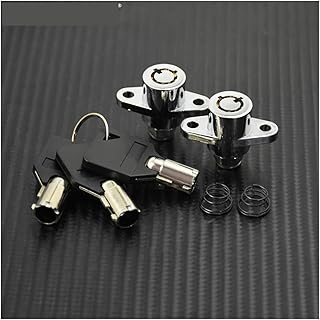 RPJFCPCS Candado rígido for alforja de Motocicleta (3 Llaves), Color Negro, Compatible con Touring Road Street (2014, 2015, 2016, 2017 y 2018)
