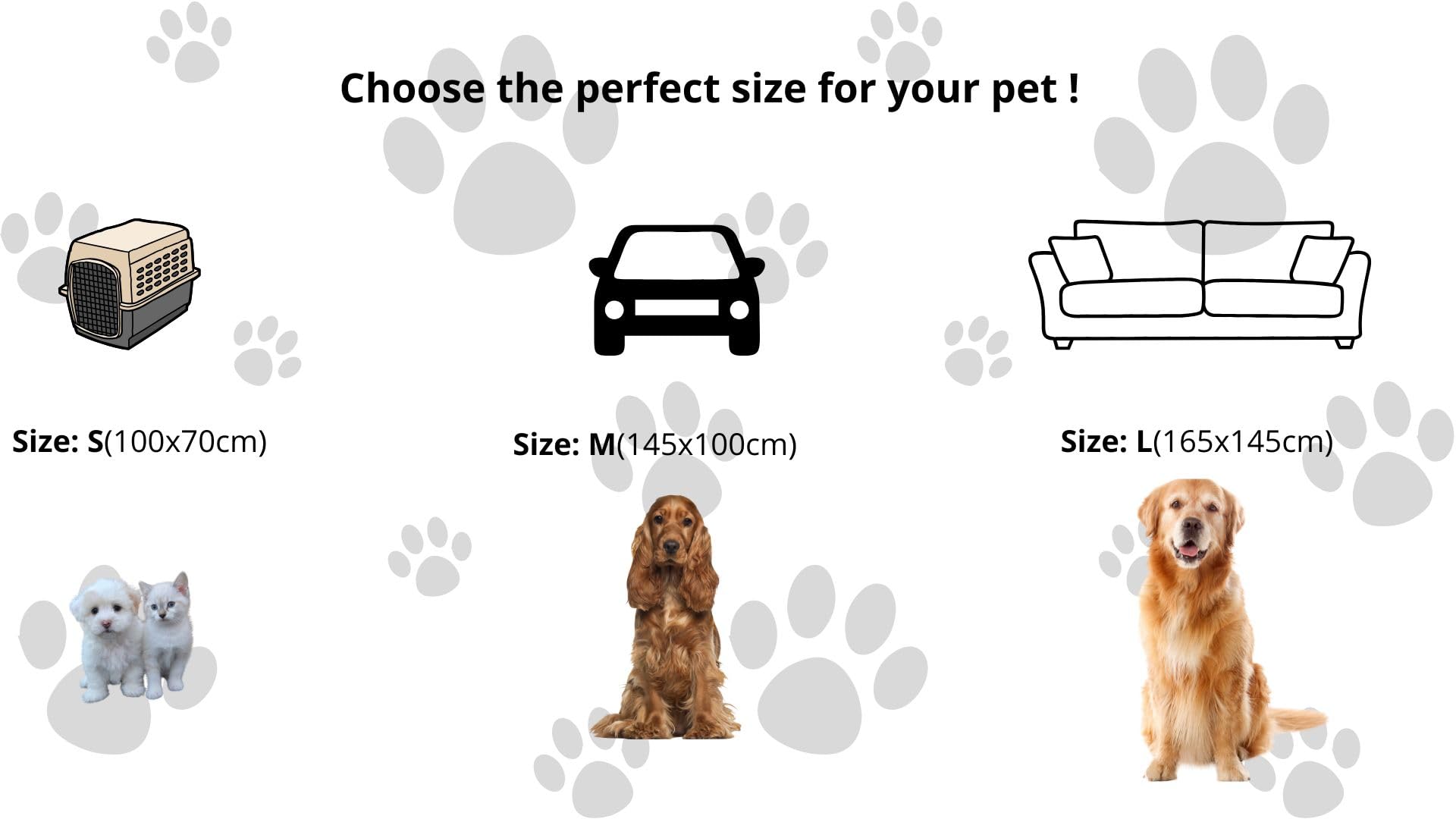 Couverture Imperméable Réversible Flanelle & Sherpa pour Chien et Chat | Plaid Lavable, Durable et Résistant pour Animaux | Protection Canapé, Lit, Voiture ou Tapis de Sol (Gris, Medium)