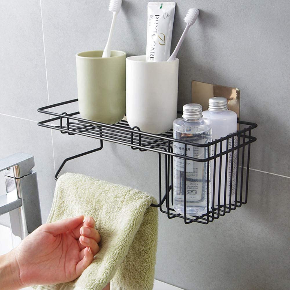 XEREBIAN Metal Self-Adhesive Bathroom Corner Shelf ( Black) (B09JFR4RK6) Amazon Price History, Amazon Price Tracker