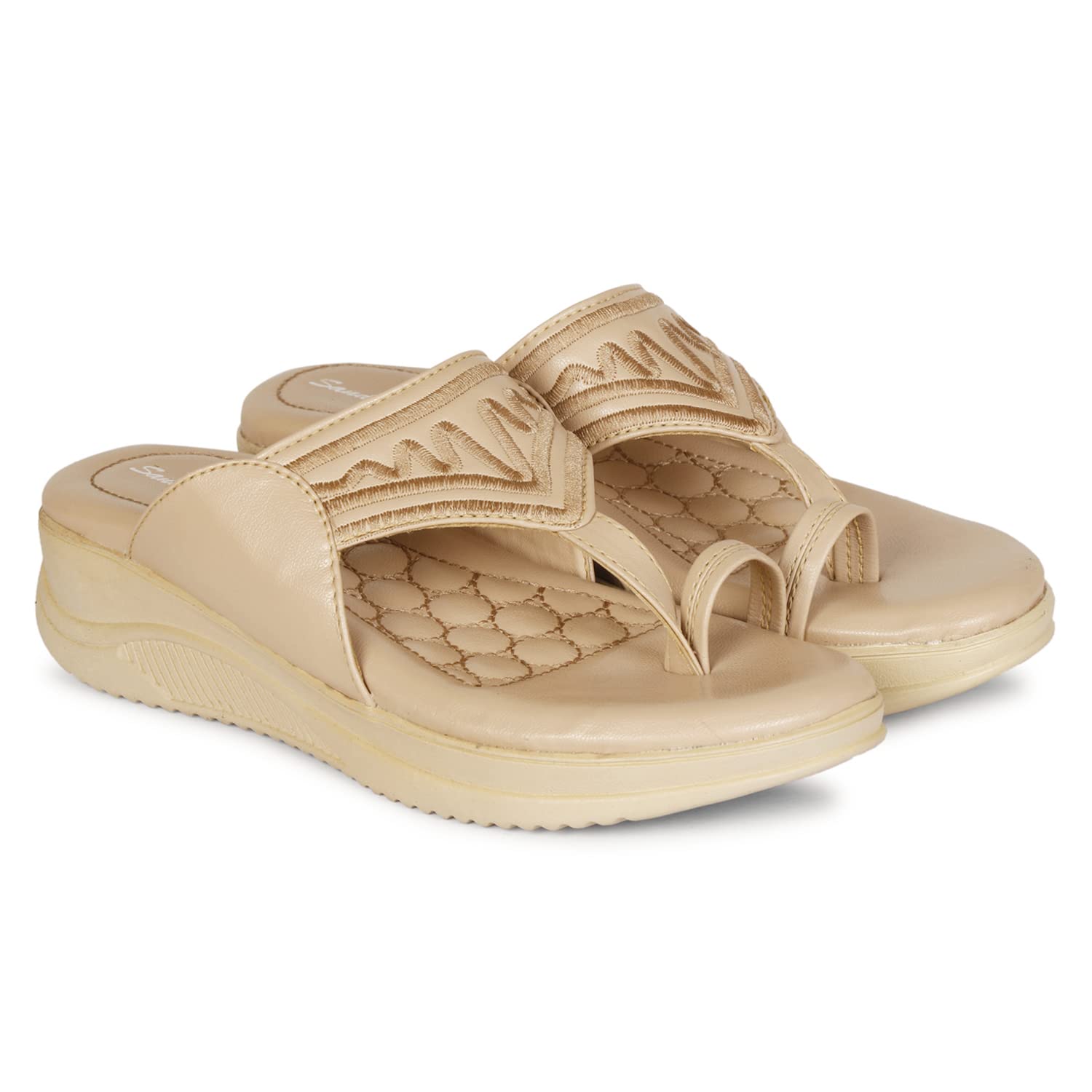 WOMENS CASUAL SUPER SOFT WEDGES (BEIGE, numeric_4) (B09YYWN4T7) Amazon Price History, Amazon Price Tracker
