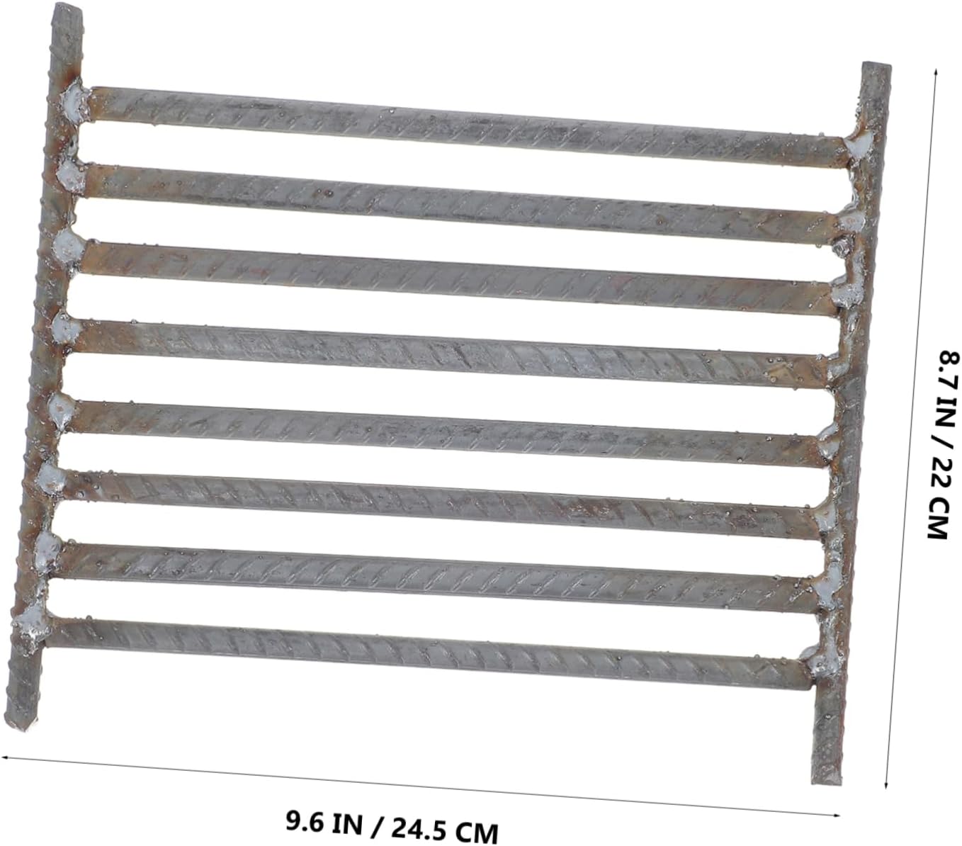 10pieces Iron Grates for Fire Pit Cooking High Replacement Cooking Grate for Outdoor BBQ Fireplace Camping Steel Design for Even Distribution