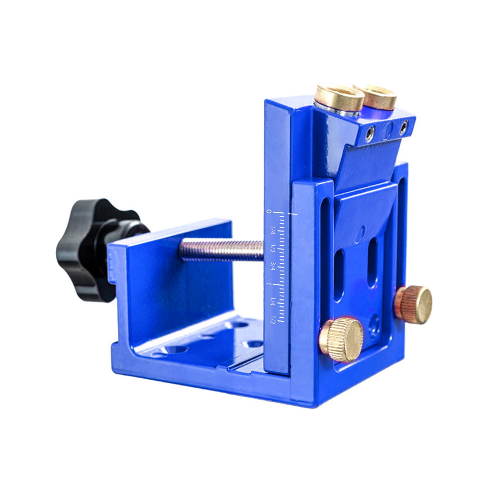 Kit de gabarit de trou de poche, Guide de perçage de trous de poche, Guide de gril à angle réglable (Blue)