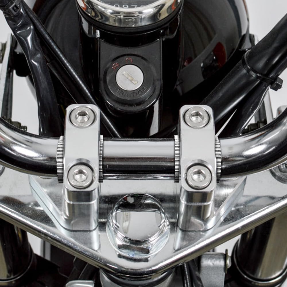 DONGKER Spessori per Manubrio,8 Pezzi 7/8 "a 1" Distanziatore Barra per Moto in Lega di Alluminio per Manubrio per Moto Biciclette da Diametro di 22 mm