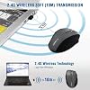 E-YOOSO Ratón Inalámbrico para Portátil, Ratón Óptico Portátil, 6 Botones, 2.4GHz con Receptor USB, 5 Niveles 4800 DPI, Batería de 18 Meses para PC Chromebook Windows Mac 2