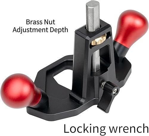 Miniatura 3 de Plano del router de la carpintería que recorta la cepilladora de la mano con la cuchilla anódica del tratamiento de la oxidación