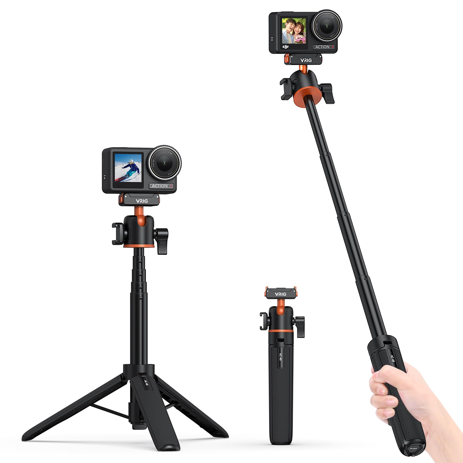 DJI Osmo Action 5 Pro 本体三脚など Amazon | VRIG DJI Osmo Action 5Pro 4 3用 三脚 55cm クイック