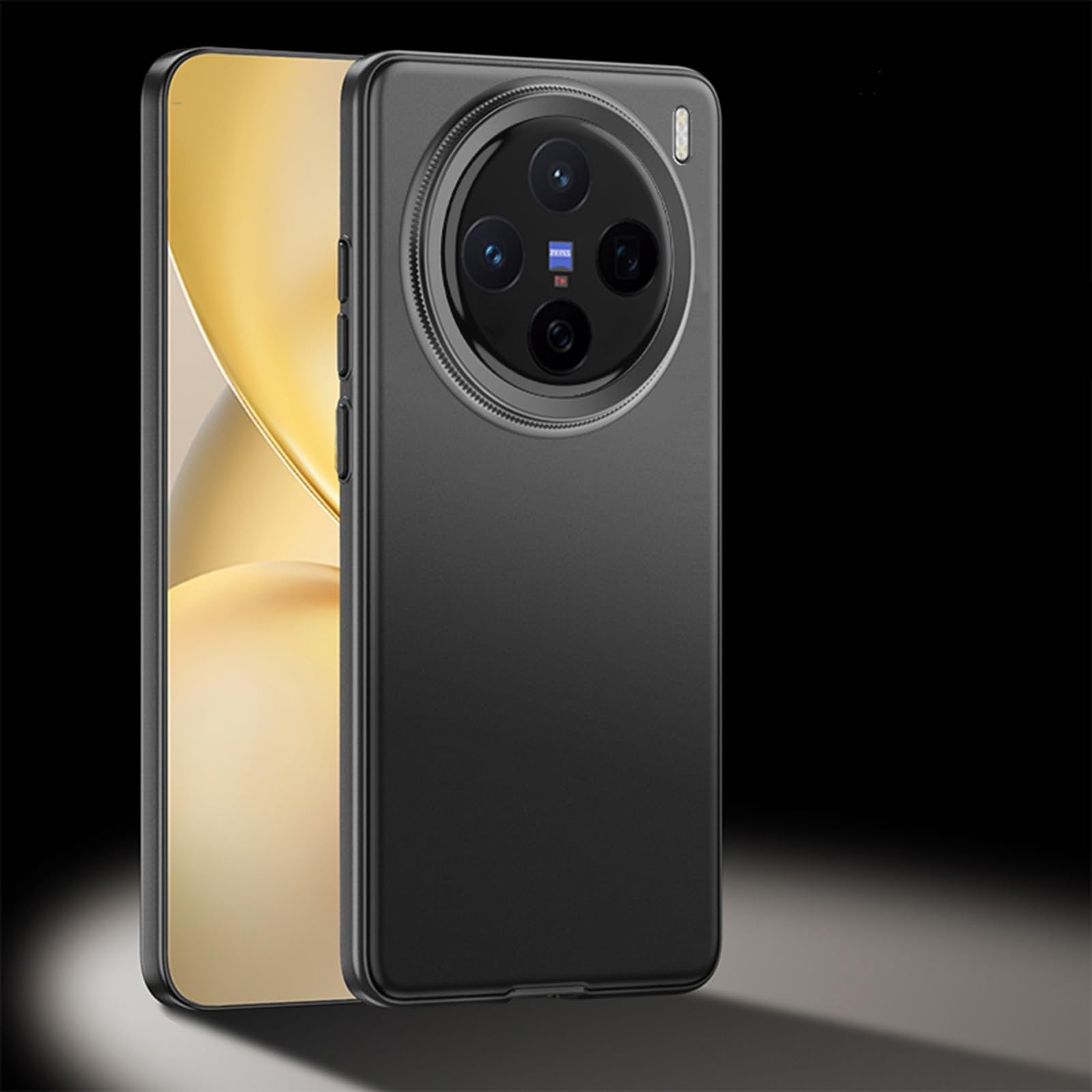 TIANYUE Compatible with vivo X200 Pro mini, Liquid Silicone Slim Shockproof Cover Case for vivo X200 Pro mini-Black Case