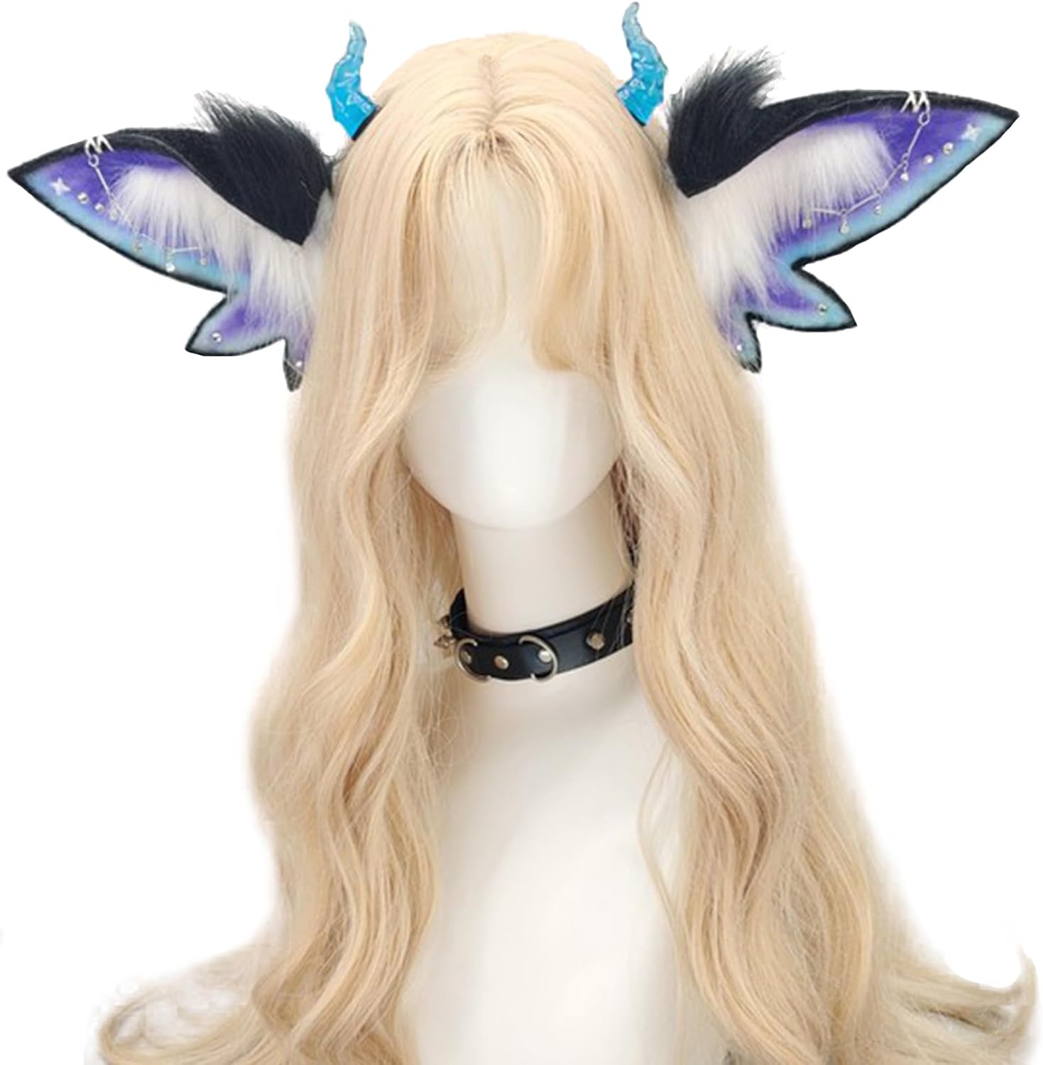 Women Cat Ear Furry Animal Headband Handmade Cute Wolf Fox Cosplay Halloween Costume Headwear