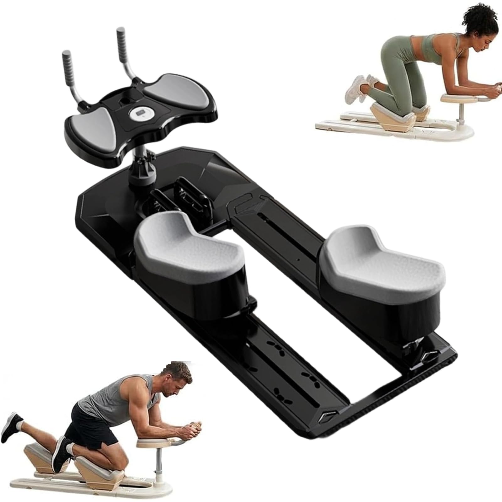 Xjymposium Spine Twist & Stretch Trainer Home Gym, Core Training Machine, For Abdominal, Back, Glute, And Leg Workout, Crawling Exercise Fitness Equipment Black