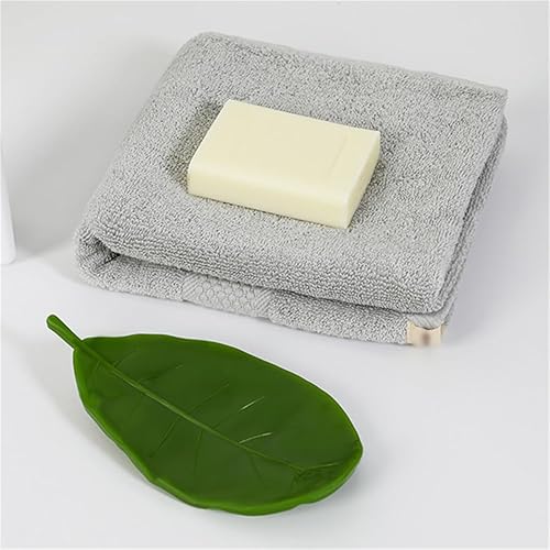 Miniatura 7 de 1 caja creativa de jabón de hojas simuladas, soporte para jabón de baño, ideal para jabones perfumados, drenaje eficiente para jabón de lavandería,