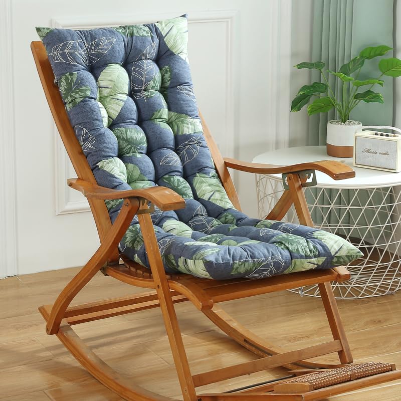 High-Back Garden Chair Cushions 120x50, 8cm Thick High-Back Cushions with Ties, Low-Back Outdoor Chair Cushions, Seat Cushions for Garden Chairs, For Sofas, Cars,Style 10