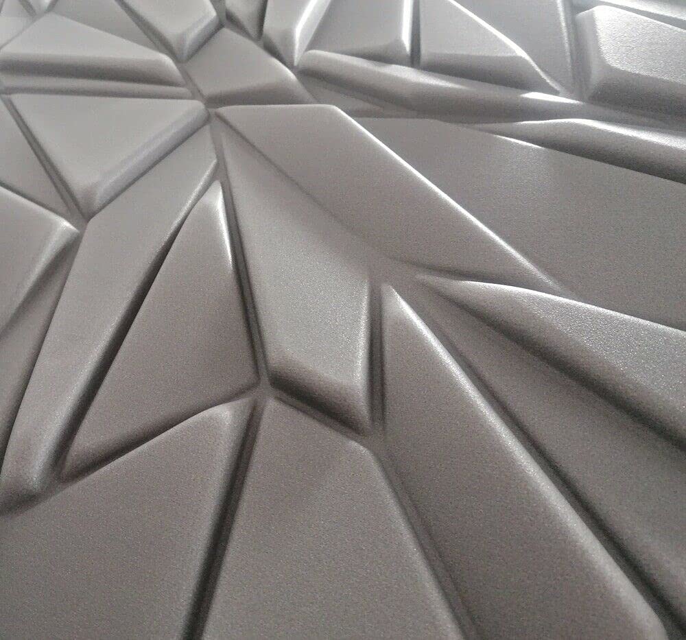 DECCART - Panele ścienne 100x50 cm - Panele ścienne - Panele - Okładziny ścienne wewnętrzne, okładziny sufitowe, Panel styropianowy, panele ścienne 3D, imitacja kamienia - Rock Grey - 5 sztuk (5 m²)