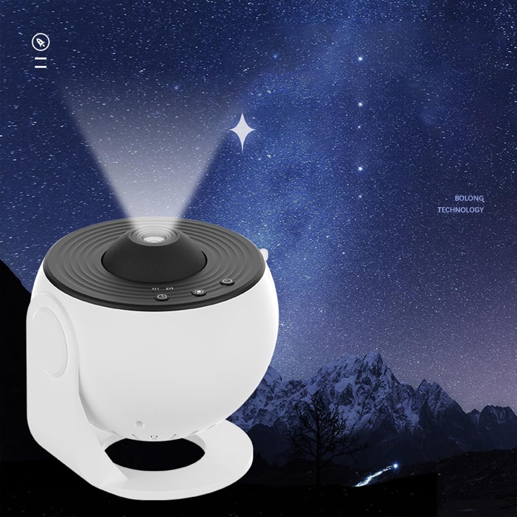 Proyector de estrellas 12 en 1, lámpara de proyección de luz nocturna, proyector de cielo estrellado, decorativo para regalo, dormitorio, hogar, decoración de fiesta