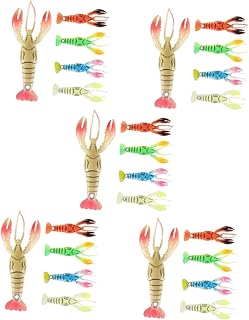 BESPORTBLE 25 Pcs Crayfish Soft Bait Outdoor Fishing Accessories Fake Fishing baits swimbaits for bass Fishing Soft baits for Fishing bass Fishing Accessories bass Fishing Lure Fishing Tool