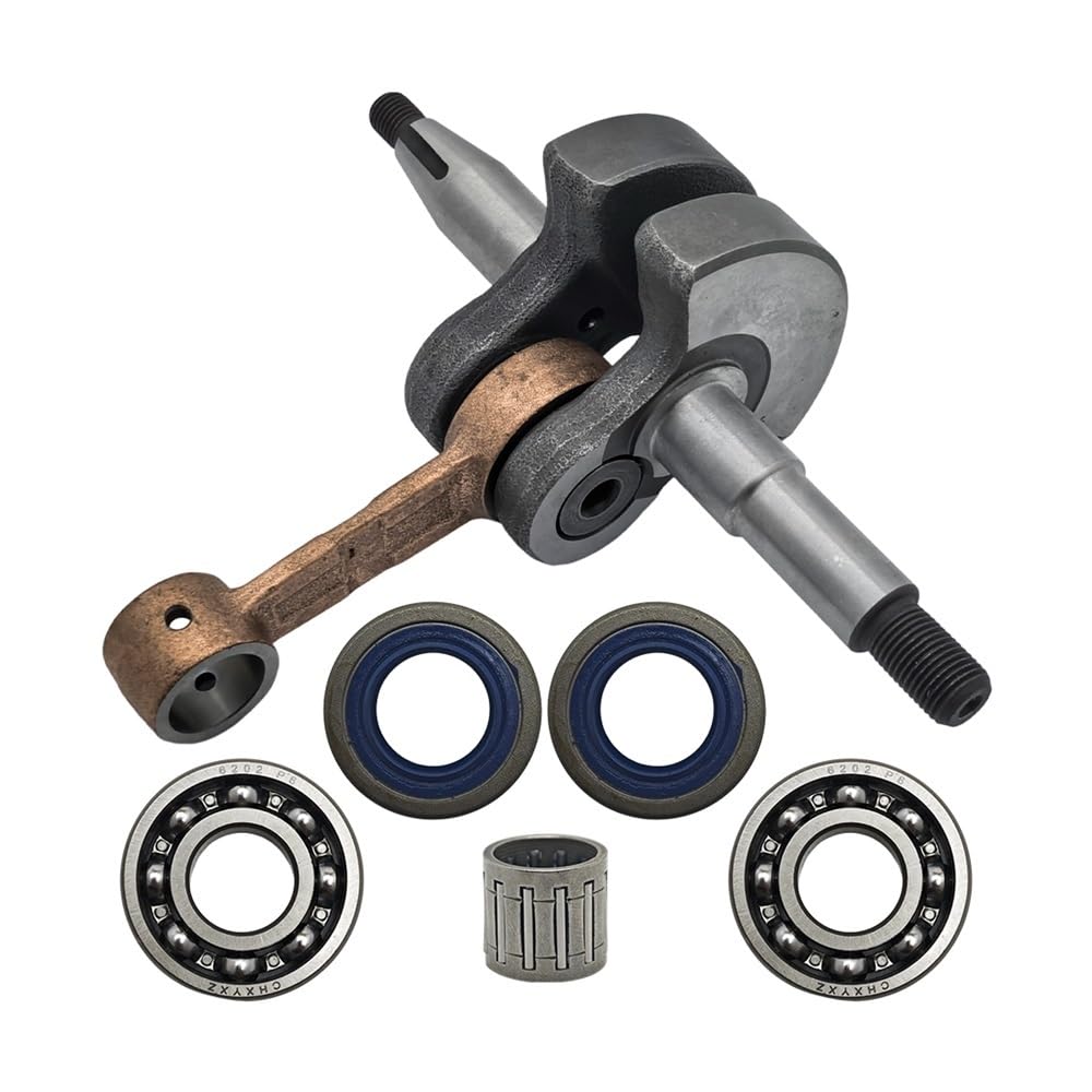 Kit de Motor con cojinete Bolas, retén Aceite y cigüeñal Compatible Motores Motosierra 268, 61, 66, 266 272