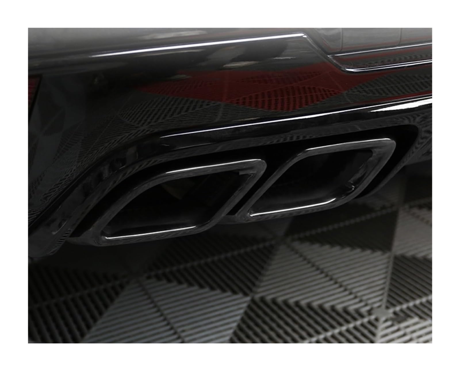 Per Cadillac Per CT5 2020 2021 2022 Nero In Acciaio Inox Auto Ricambio Coda Uscita Aria Vent Tubo Scarico Punta Terminale Scarico