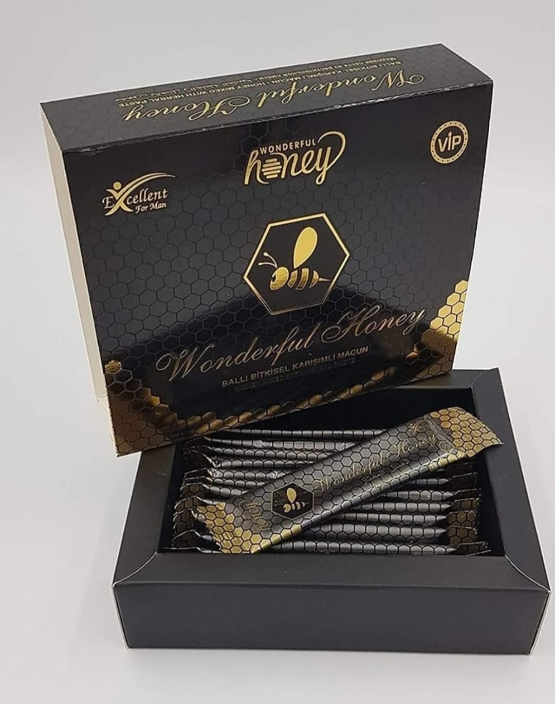 Natural Wonderful Honey Herbal Blend paste 12 Sachet Great Honey