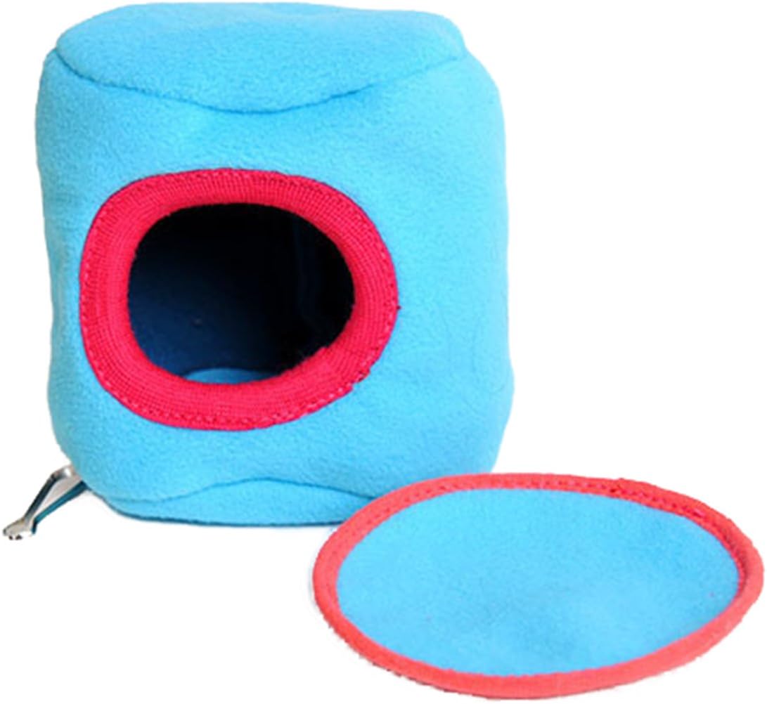 1 x Freedi Hamster Hammock Hanging Bed with Mat Cotton Warm Nest House for Rat Parrot Squirrel Pet bed Random Clor