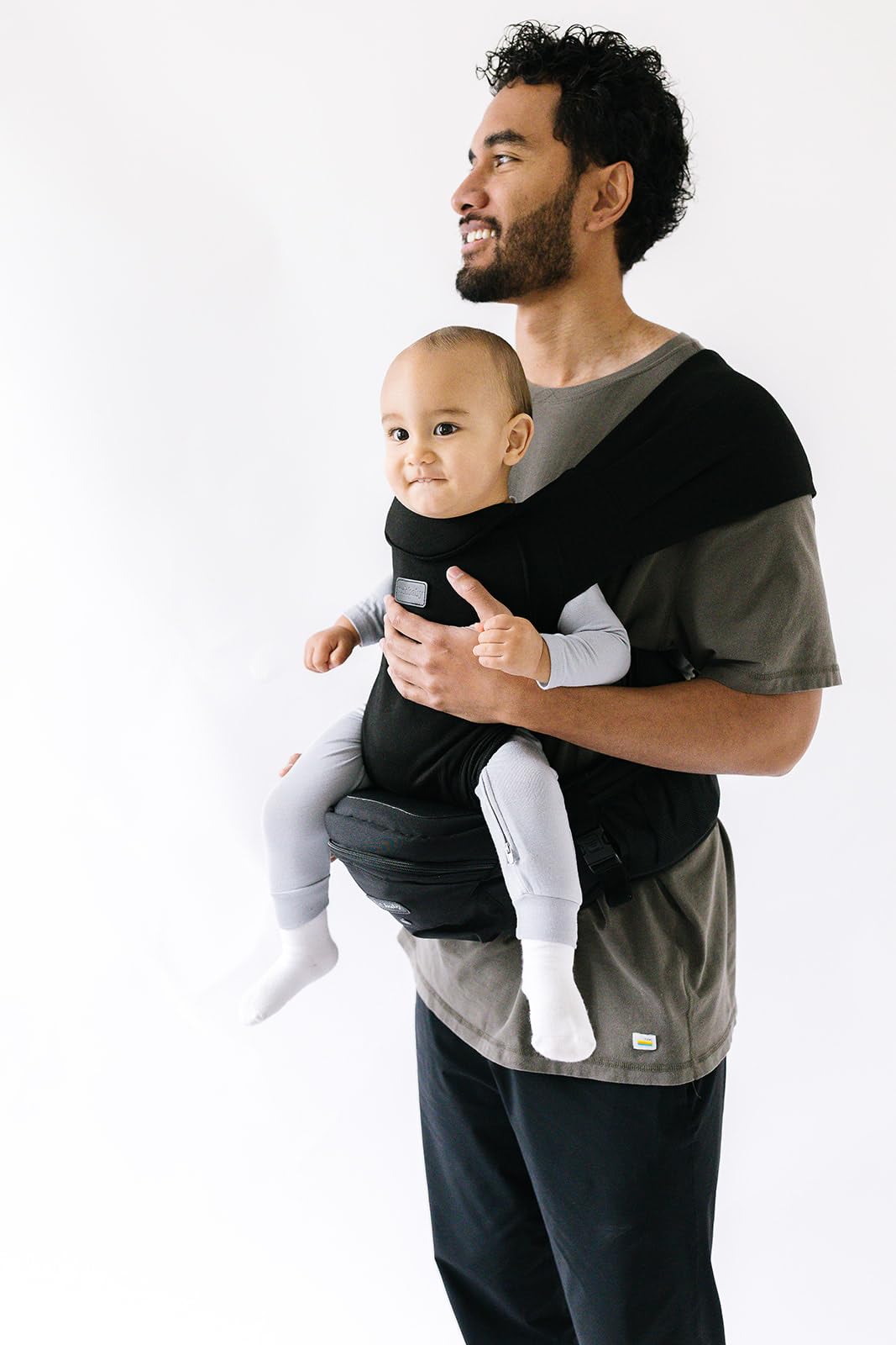 Tushbaby Hands Free Carrier Set (Black), Hipseat and Snug