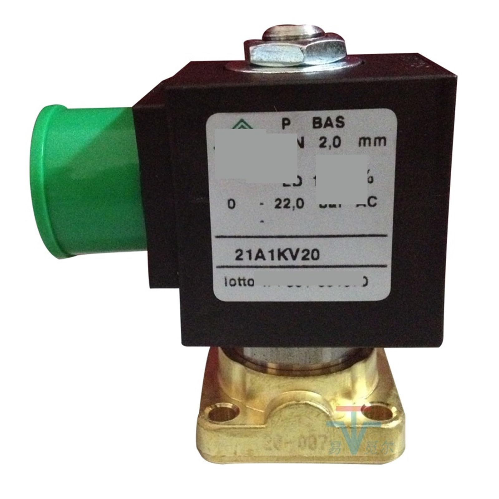 Électrovanne à deux voies 21a1kv20 DC24V 12W pour circuit eau et air comprimé