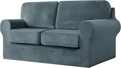 Miniatura 82 de UNBBRRL Fundas de sofá de 7 piezas para sofá, funda de repuesto para sofá Ektorp de 3 asientos con 1 funda principal, 3 fundas de cojín de asiento,