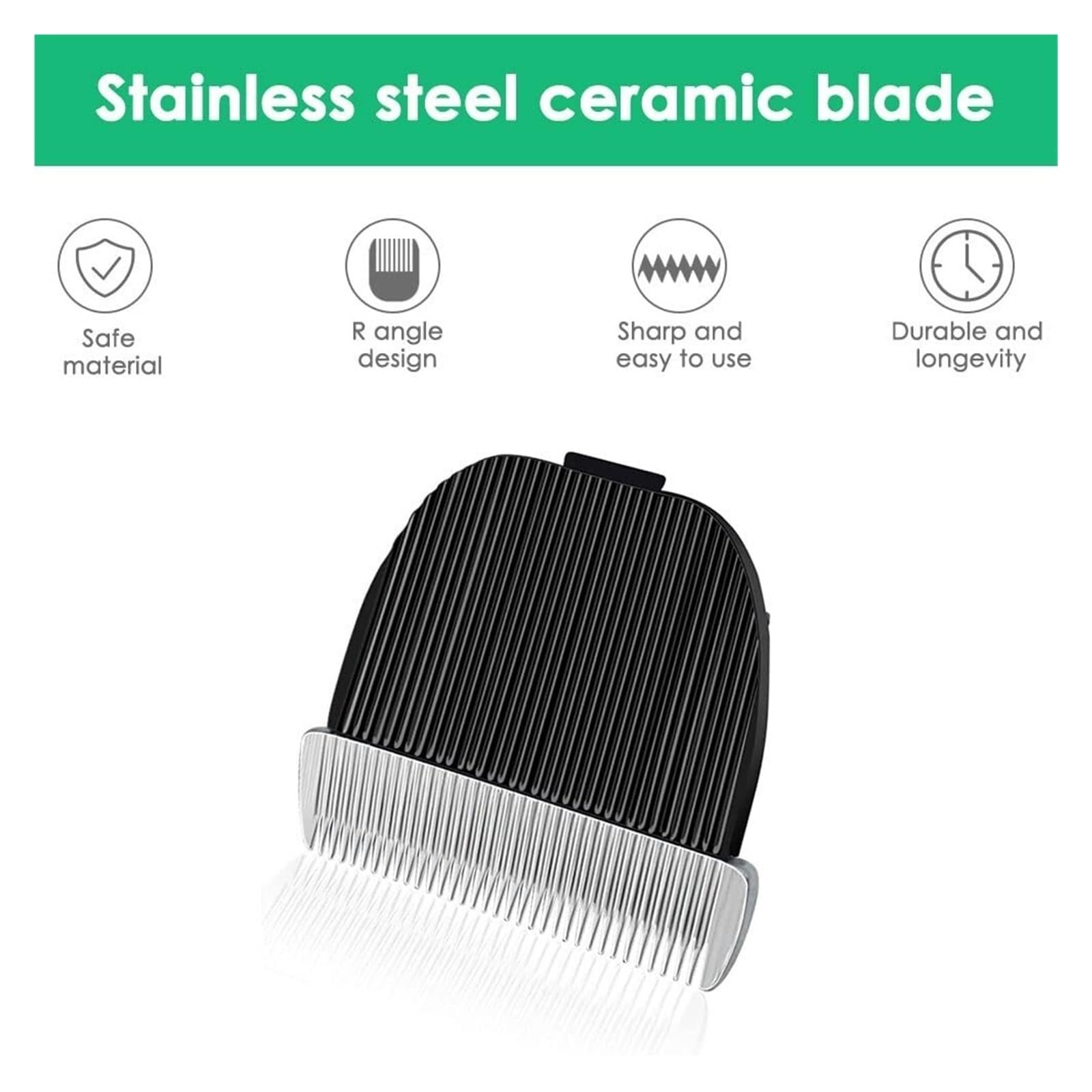 Ersatzklingen, 2 Stück, Kompatibel Mit ONEISALL Dog Hair Grooming Cilpper, Elektrischer Haarschneidemaschine, Hundeschneider, Keramikklinge(S30-3pcs)