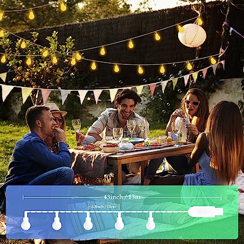 Knonew Globe String Lights, 43Ft 100 Led String Lights, 8 Modes Usb String Lights With Remote, Mini Globe Lights For Indoor Outdoor Bedroom Living Room Wedding Party Garden Decor, Warm White #TOP6