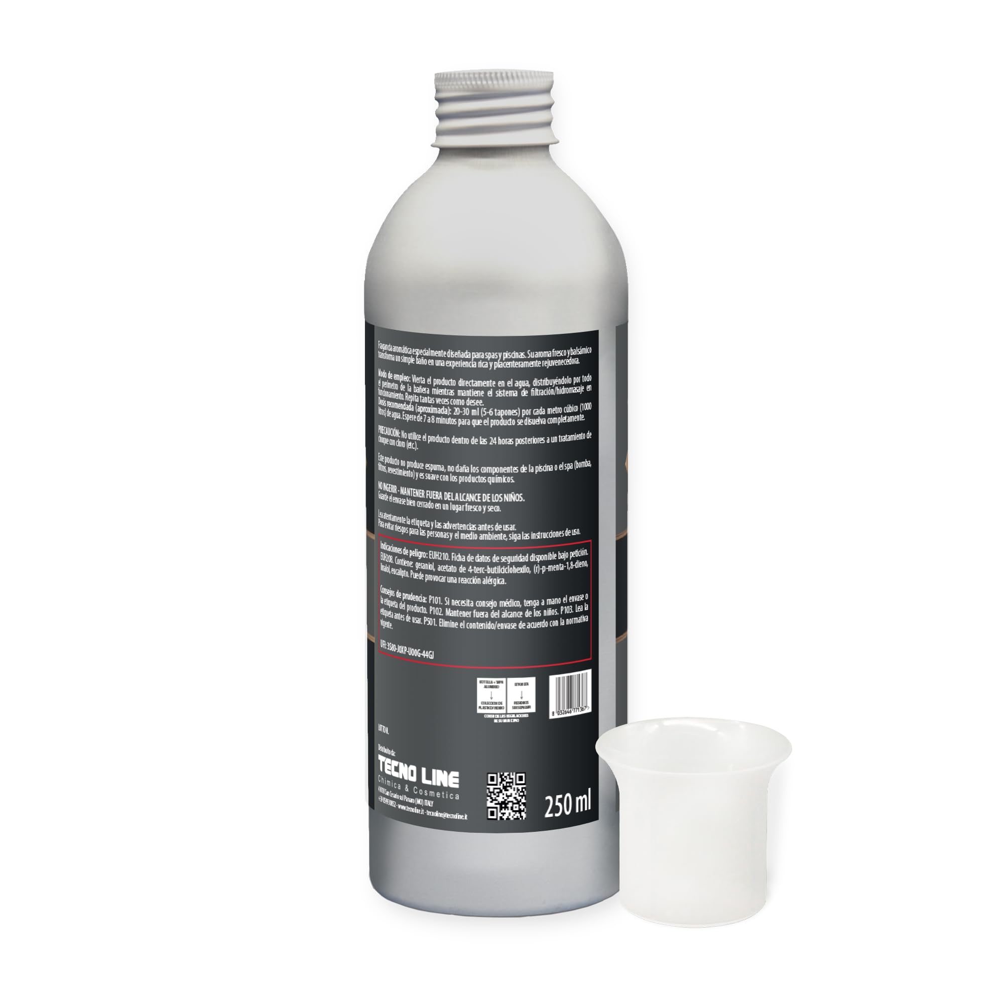 Set de Baño Idro Fragancias Aromáticas Concentradas para SPA 5 uds X 250 ml + Vaso Dosificador, Surtido de Fragancias para SPA y Whirlpool