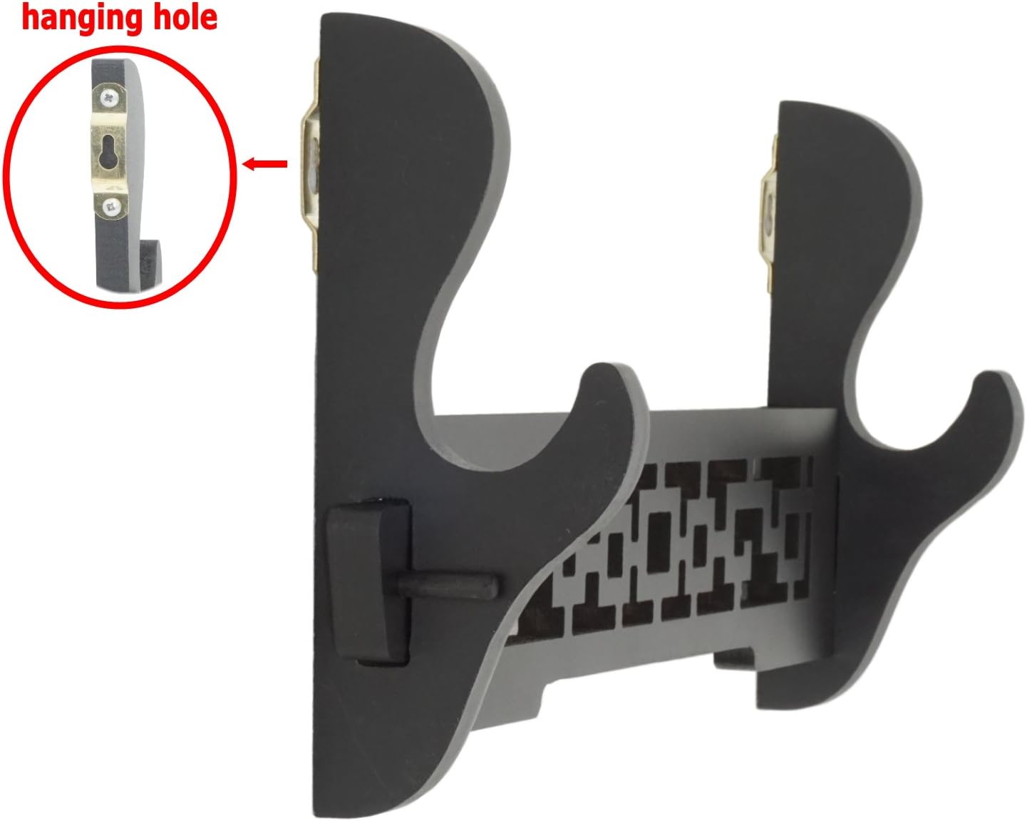 Sword Holder Wall Mount Samurai Sword Katana Wakizashi Display Holder Stand Bracket Hanger 1-Tier image 3
