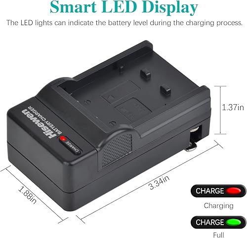 Miniatura 5 de Hisewen EN-EL19 Paquete de 2 baterías y cargador para Nikon Coolpix S32, S33, S100, S2800, S3100, S3200, S3300, S3500, S3600, S3700, S4100, S4200,
