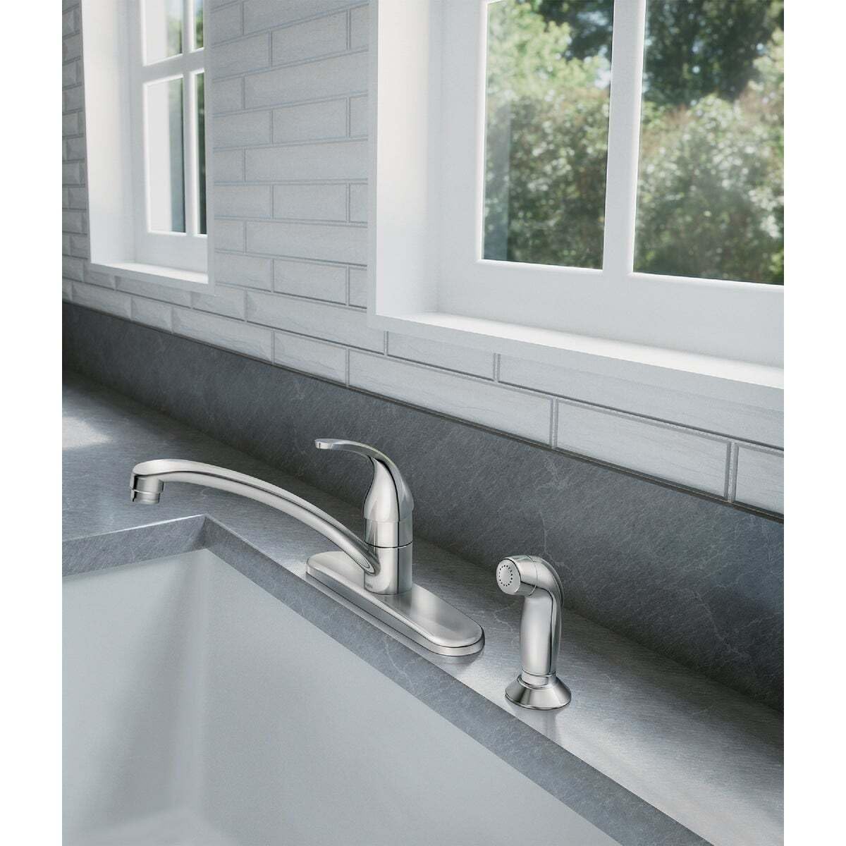 Moen 87604 Chrome 1-Handle Touch Control Kitchen Faucet