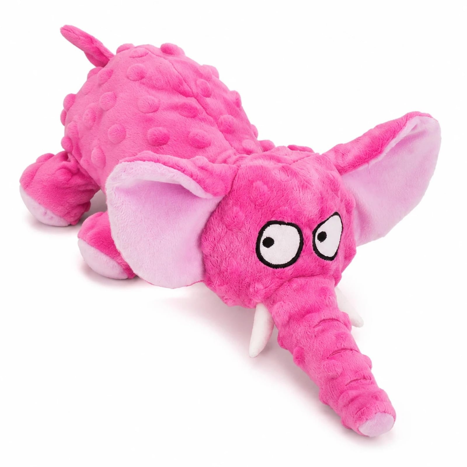 Elephant Dog Toy, No Stuffing Squeaky Plush Toy for Small to Large Dogs
