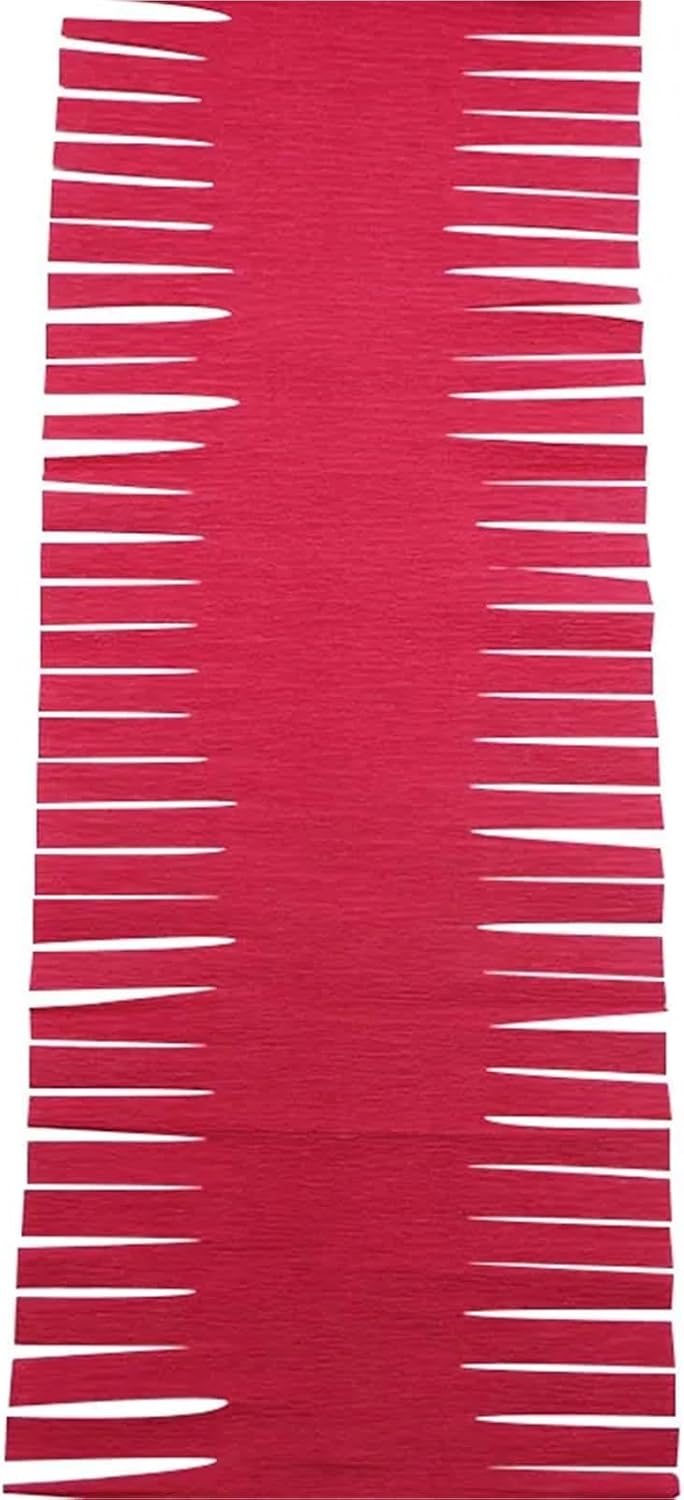 Paper Fan Decorations 20pcs Wrinkle Paper Vertical Stripes Flower Wedding Room Birthday Party Spiral Hanging Decoration Stage Background for Party Decor(Red)
