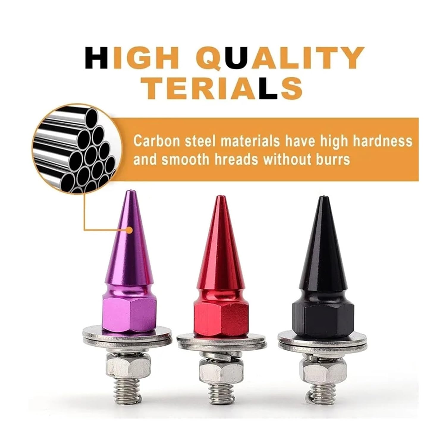 1-4pcs Car Conversion Fasteners License Plate Screws Mounting Hardware Washers Bolt Kit(01,4pcs)