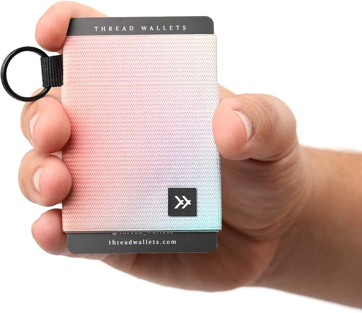 Thread Wallets - Slim Minimalist Wallet - Front Pocket Credit Card Holder (One Size, Off Axis)