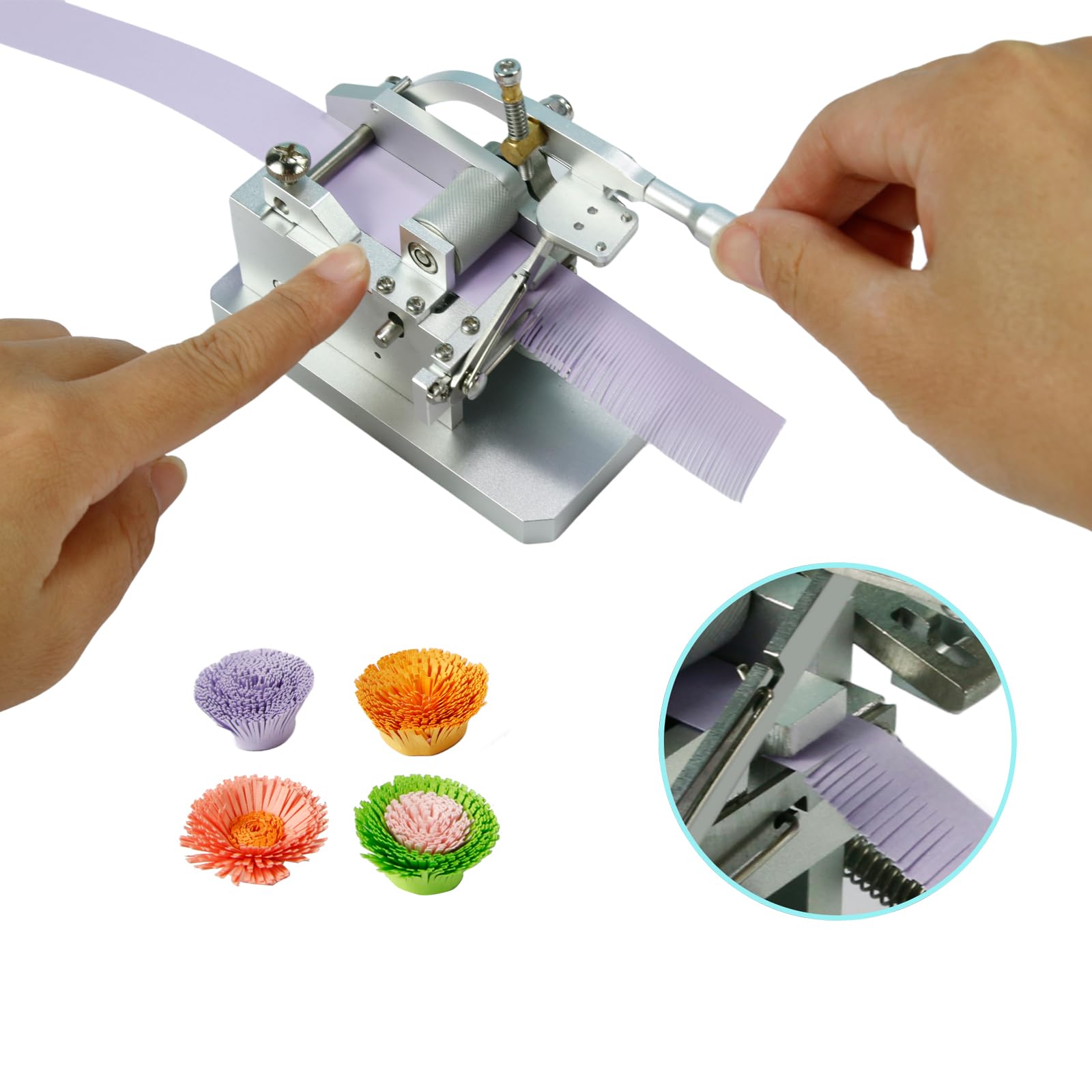 yurroad Quilling Werkzeug Blume Fringer Maschine Papier Streifen Quaste Cutting Tool