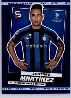 2022-23 Topps UEFA Superstars Mystic #84 Lautaro Martinez FC Internazionale Milano Official UCL Soccer Trading Card in Raw (NM or Better) Condition