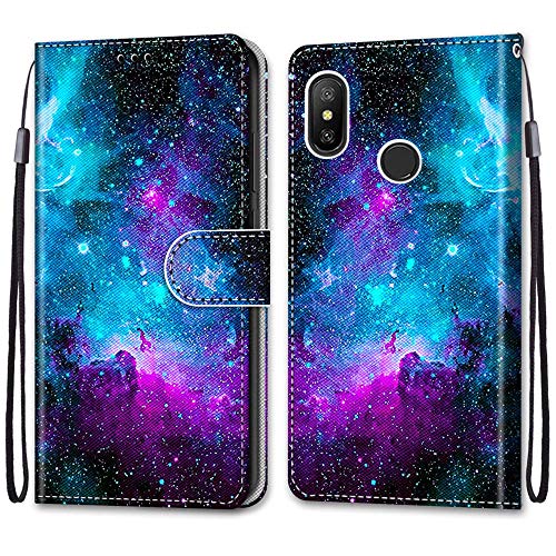 Fashion Antigraffio PU Pelle Portafoglio Flip Case per Xiaomi Mi A2 Lite/Redmi 6Pro 5.84Pollici. Si prega di controllare il modello del proprio telefono prima di acquistare