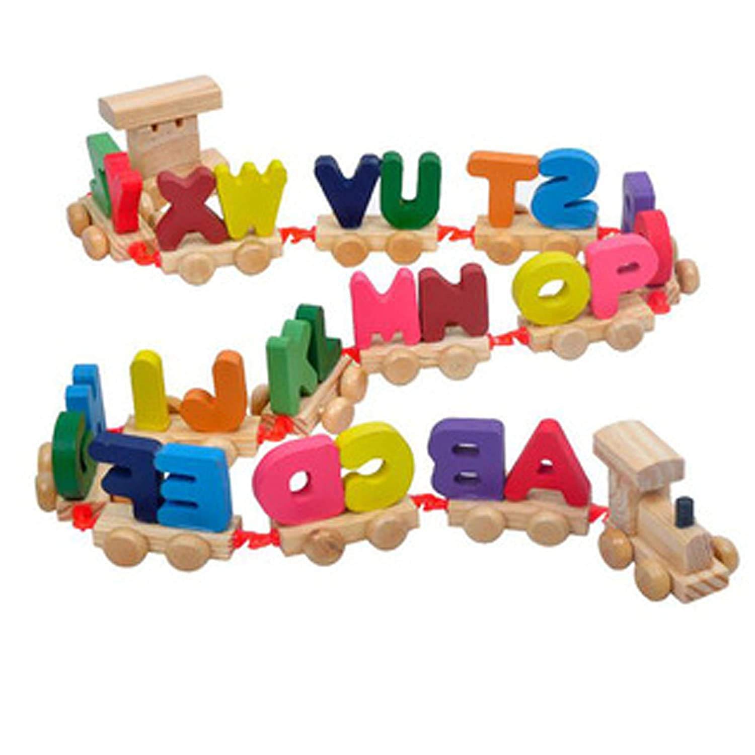 Giftoshopee Wooden Alphabet Letters Train (A-Z) English Vocabulary Building Train Set Early Educational Toys Kids 2+ Years for Boys & Girls (B0994TJY3L) Amazon Price History, Amazon Price Tracker