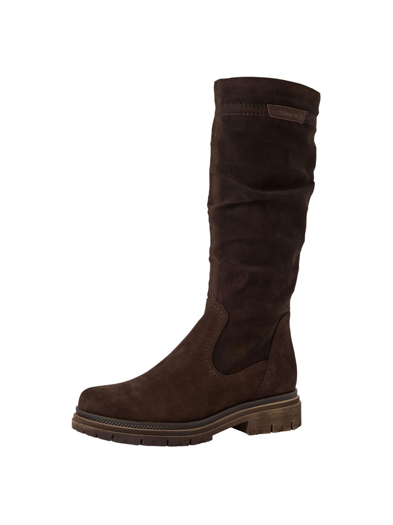 Tamaris Women's Flat Boots, mocha, 39 EU