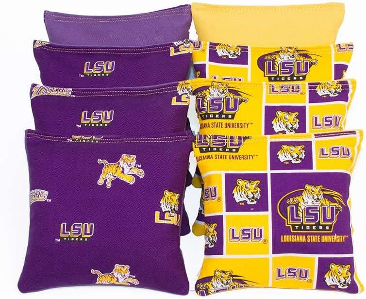 Louisiana LSU Tigers Cornhole Bean Bags 8 ACA Regulation Toss Bags
