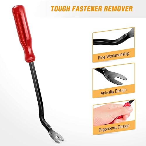 Miniatura 43 de GOOACC Kit de 5 piezas de herramientas para remover los clips de molduras de puertas y tablero de audio del automóvil sin rayar Azul