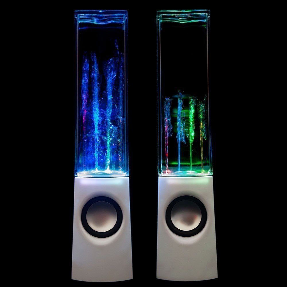 Better Tech USB Water Dancing Speakers - White