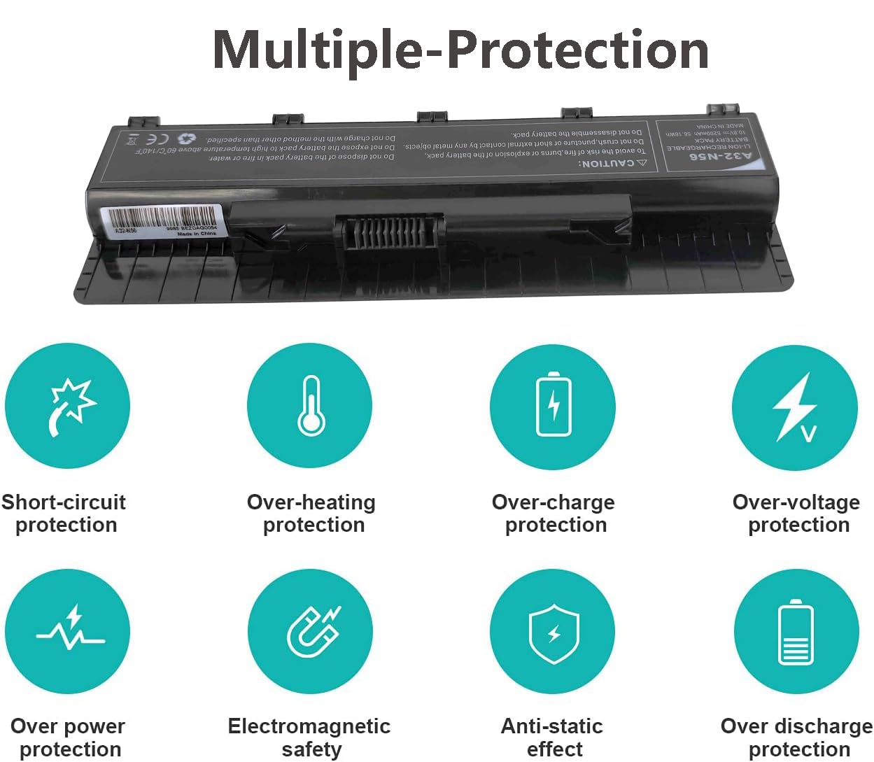 EcoLine - A32-N56 Batterij Geschikt voor de Asus A32-N56 N46 N46V N56