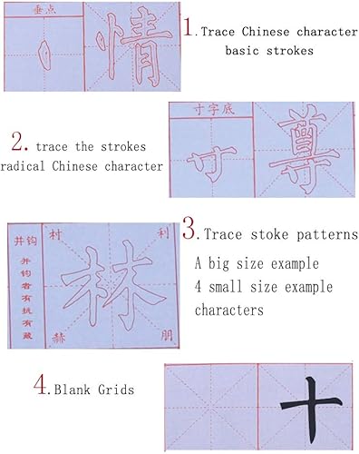 Miniatura 2 de Tianjintang Juego de escritura de agua mágica de caligrafía china sin necesidad de tinta ecológica para principiantes, paquete de 10 piezas, estilo